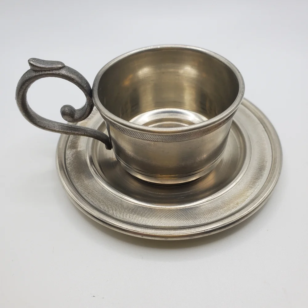 Lot of Vintage European Dutch & German Pewter. 4 Pieces.